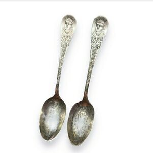 Antique World’s Fair Collectible Demi Tasse Spoons Set of 2